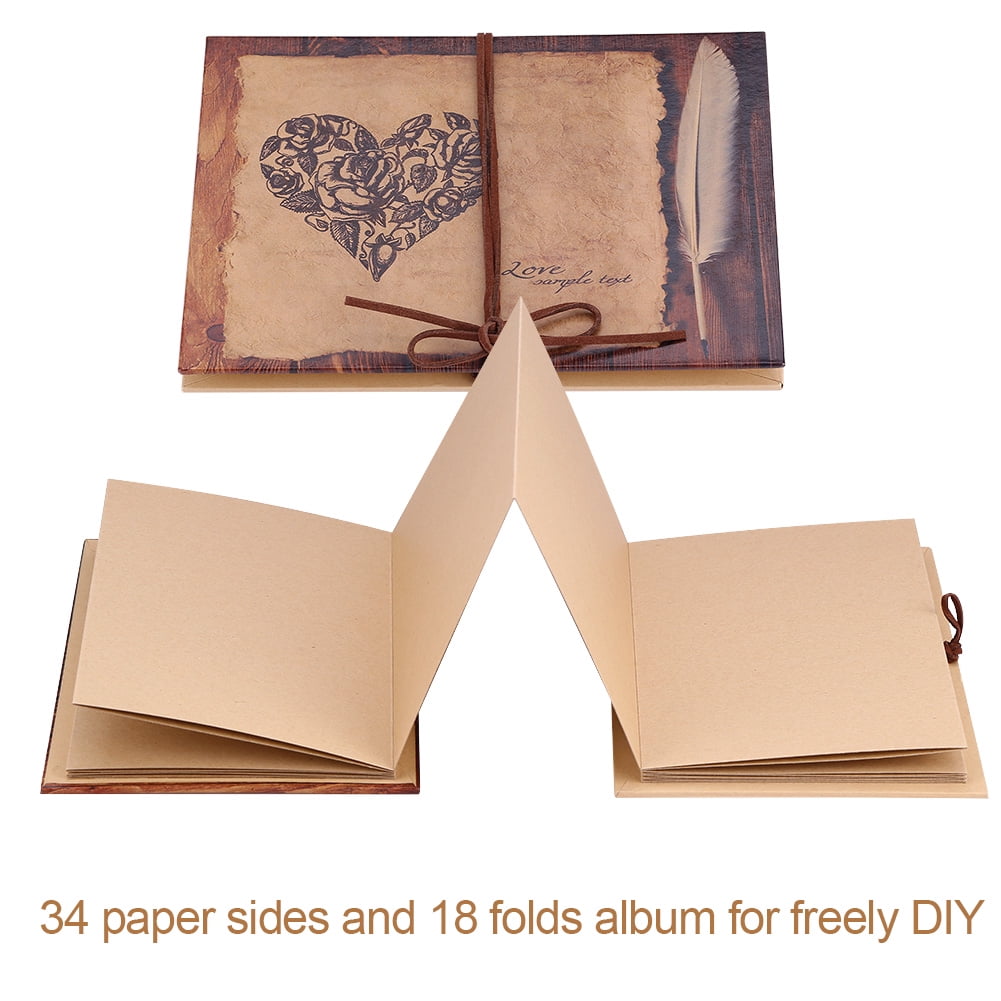 Details about  / Photo Albums DIY Black Craft Papers Handmade Retro Couple Wedding Cardboard