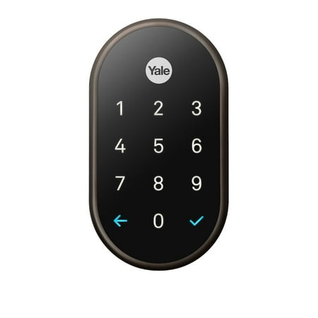 Nest x Yale - Smart Lock Wi-Fi Replacement Deadbolt with App/Keypad/Voice assistant Access - Oil Rubbed Bronze