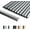 Gray, variant on Sunwings Glossy Gold 12 in. x 0.18 in. Aluminum Peel and Stick Backsplash Tile Edge Trim (10 Piece)