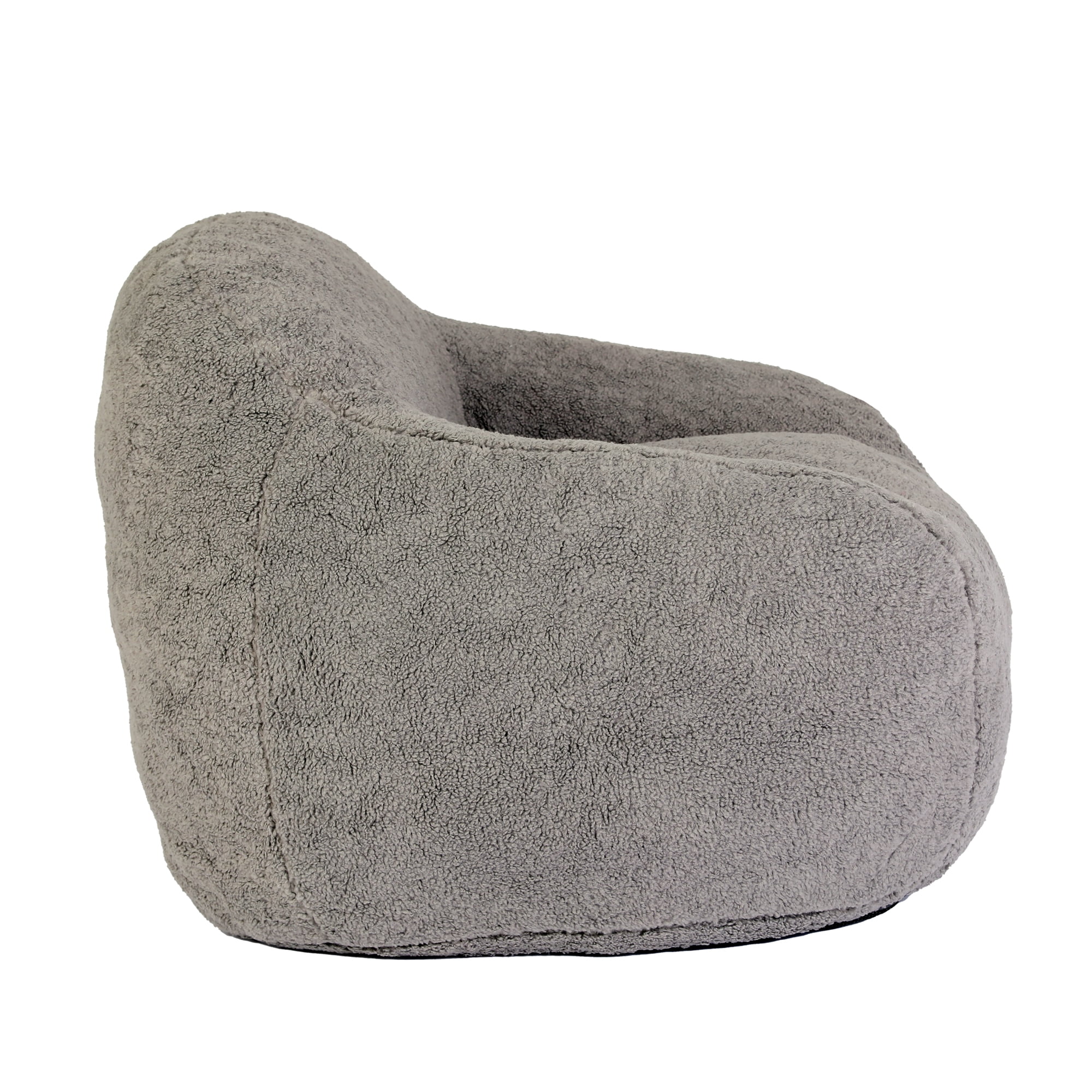 Homy Casa Cozy Bean Bag Chair, Ideal for Reading Corners and Relaxation Spaces, Light Gray