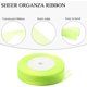 thumbnail image 5 of Zhuge Cinta de organza transparente verde de 3/4 de pulgada, cinta de gasa de 50 yardas para envolver regalos, día de la madre, bodas, ramos de flores, manualidades (verde claro), 5 of 5