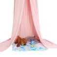 thumbnail image 4 of Dosel de cama infantil redondo en forma de cúpula de color rosa con mosquitero para leer y jugar, 4 of 8