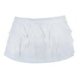 thumbnail image 2 of Id Ideology Plus Size Flounced Active Skort, White, 2X, 2 of 3