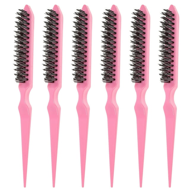 6 cepillos de peluquería para cardar el cabello, peine profesional para salón de belleza.