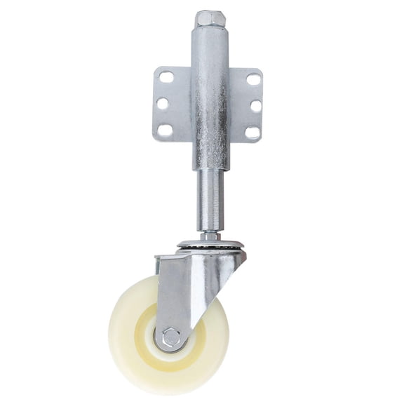 Suodoka 4" Spring‑Loaded Nylon Gate Wheel Swivel Caster, Heavy‑Duty 110 lb Capacity, Shock‑Absorbing, Universal Mounting