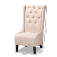 thumbnail image 4 of Baxton Studio Doris Chaise d'Appoint en Tissu Beige Transitionnel, 4 of 9