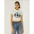 thumbnail image 3 of Printed Cotton Crop T-Shirt, 3 of 7