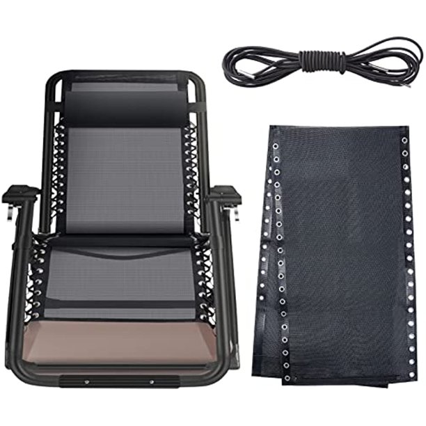 Chair Replacement Fabric Black Folding Chair Repair Cloth Part for Zero