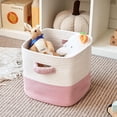 thumbnail image 4 of fyigbion RUNKA Storage Cube Baskets - 3 Pack - 11 inch Square Baskets for Closet  Woven Bins - Ideal for Toy Storage | White, 4 of 14