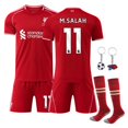 thumbnail image 1 of 2025/26 Liverpool Home #11 M.Salah Soccer Jersey Kits, 1 of 3