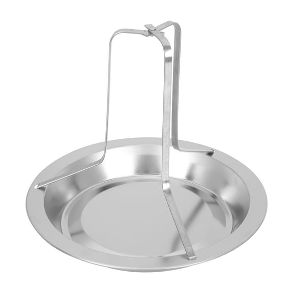 IBASETOY Stainless Steel Barbecue Chicken Rack Turkey Roast Holder 1Pcs Silver