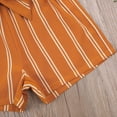 thumbnail image 6 of Kiapeise Little Girl Off Shoulder Long Sleeve T-Shirt+Striped Shorts with Belt, 6 of 7