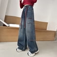 thumbnail image 2 of THJRPQJFD Jeans Évasés Rouges Jeans 5t Pantalons de Gym Vêtements pour Ados Vêtements Filles 14-16 Vêtements Fille 6-12 Mois Vêtements de Yoga Vêtements Ados Vêtements 3t, 2 of 8