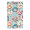 thumbnail image 1 of Fotbe Colorful Donut Toalla Premium con Patrón, Toalla de Microfibra de Secado Rápido, Ligera y Altamente Absorbente (27.5x16in), Ideal para Uso Diario, 1 of 6