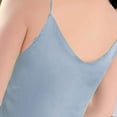 thumbnail image 4 of WCMZJ Womens Silk Satin Tank Tops V Neck Camisole Spaghetti Strap Top Summer Basic Blouse Blue M, 4 of 5