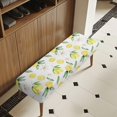 thumbnail image 3 of XYZCANDO Lemon Print Polyester Spandex Rectangle Dining Bench Slipcover with Breathable, Washable Elastic Band Bench Cushion Cover for Bedroom, 3 of 9