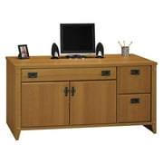 Angle View: Bush Mission Pointe 60"  Computer Credenza, Maple