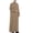 Khaki, variant on Men's Muslim Dresses with Pocket Long Sleeve Henley Shirts Kaftan Muslim Long Gown Thobe Robe for Men Big and Tall Size S-3XL Gray