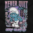 thumbnail image 2 of Smurfs Kanji Never Quit Keep Hustlin Women's T Shirt Ladies Tee Brisco Brands S, 2 of 5
