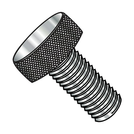 

10-32X7/16 Knurled Thumb Screw Full Thread Aluminum (Pack Qty 100) BC-1107TKAL