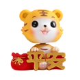 thumbnail image 1 of Adorable figura en miniatura de tigre con cabeza meneando la cabeza, escultura, adorno del zodiaco Seguridad, 1 of 7