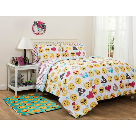Emoji Pals Kids Rainbow Bed In A Bag Bedding Set Multiple Colors