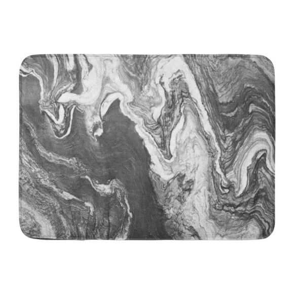 NUDECOR Pattern Granite Marble Layers Gray Stone Slab Grain Rock Industry Construction Architecture Doormat Floor Rug Bath Mat 23.6x15.7 inch