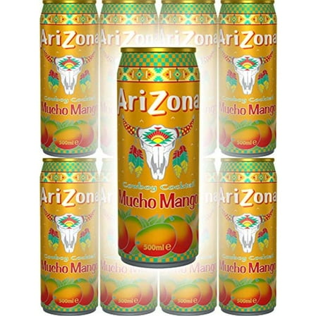 Arizona Tea Mucho Mango, 23 Oz Tall Cans (Pack Of 8, Total Of 184 Oz)