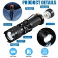 thumbnail image 2 of Linterna táctica Fumete LED Mini de 3 modos, 20 unidades, color negro, 2 of 5