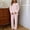 Pink, variant on Women Solid Color Thick Fleece Long Sleeve Pajama Set, Winter Warm Loose Loungewear Sleepwear Set for Ladies Hot Pink Free Size