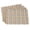 Khaki, variant on Modern Plaid Fringe Design 100% Cotton Table Placemat - Set of 4 (Khaki, 14"x20" Placemat - Set of 4)