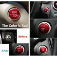 thumbnail image 3 of Xotic Tech Real Carbon Fiber Keyless Engine Start Stop Push Button Decor Cover for Mercedes Red, 3 of 7