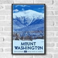 thumbnail image 2 of Mount Washington Vintage Travel Poster / Postcard WPA Style Retro New Hampshire, 2 of 4