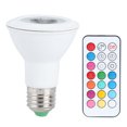 thumbnail image 3 of Foco RGB de 10W, lámpara de control remoto ajustable, color blanco frío, 16 colores RGB, 3 of 8