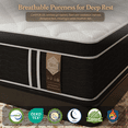 thumbnail image 4 of NEUWIT 10 inch Queen Mattress in a Box, Hybrid Mattress with Cooling Gel Memory Foam, Pressure Relief, Medium, 4 of 13