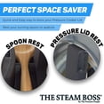 thumbnail image 2 of The Steam Boss - Lid and Spoon Rest | Accessories Compatible with Ninja Foodi Pressure Cooker Air Fryer, 2 of 7