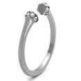 thumbnail image 4 of High polished (no plating) Stainless Steel Ring with Top Grade Crystal in Clear for Women Clear Stone Color Style TK1580 Size 6, 4 of 4