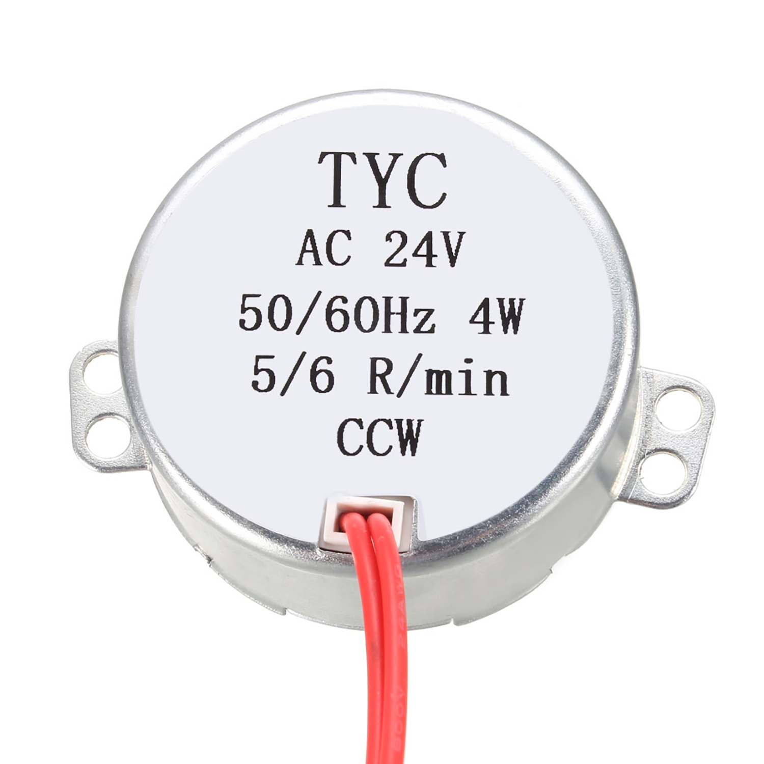 Unique Bargains 24 VAC 5-6RPM 50-60 Hz 4W CCW Synchronous Motor