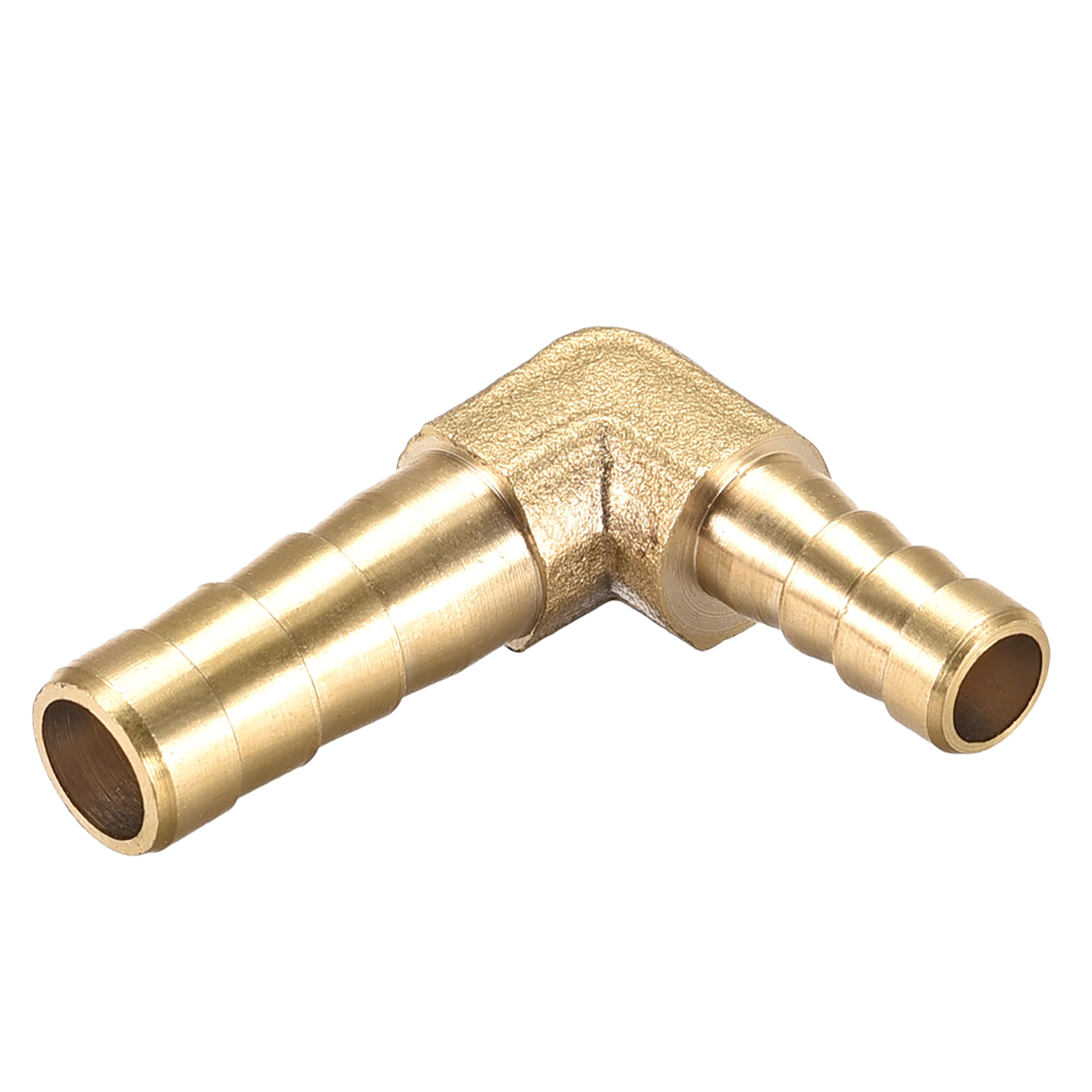uxcell 12mm to 6mm Barb Brass Hose Fitting 90 Degree Elbow Pipe Connector Coupler Tubing Adapter 4pcs 