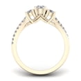 thumbnail image 3 of 3/4ct TDW Diamond 10K Yellow Gold Three Stone Anniversary Ring, 3 of 4