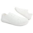 thumbnail image 2 of Women's Walking Shoes Barefoot Wide Toe Box Minimalist Tennis Sneakers | Zero Drop 8.5 Wide,White, 2 of 7