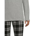thumbnail image 7 of Hanes Men’s and Big and Tall Men’s Long Sleeve Crewneck Pajamas Set, 2-Piece, 7 of 7