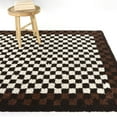 thumbnail image 2 of Covey Border Checkered Shag Area Rug, 2 of 5