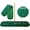 Green, variant on Industrial Dust Mop Kit – Includes 5 Inch Wide Closed Loop Mop Head, Fiberglass Handle, and Heavy-Duty Wire Frame – Commercial Grade - Blue 60 Inch