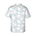 thumbnail image 3 of Daiia Rabbit And Star Hawaiian Shirt for Men Gentle Cotton Regular Short Sleeve Casual-3X-Large, 3 of 9