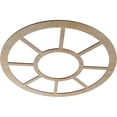 thumbnail image 2 of 32"OD x 11 5/8"ID x 1/4"T Grace Wood Fretwork Pierced Ceiling Medallion, Hickory, 2 of 3