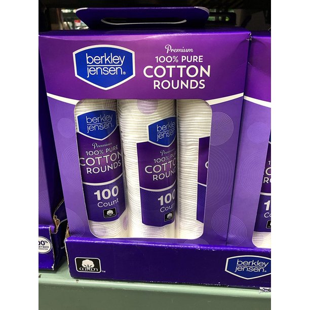 Berkley and Jensen Premium Cotton Rounds 100 Count, 6 pk.