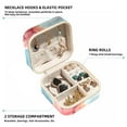 thumbnail image 2 of Alpaca Travel Portable Earring Organizer Decorative Box Necklace Holder: Square Jewelry Storage for Rings, Earrings, Necklaces, Bracelets, and More - Suitable for Girls and Women, 2 of 6