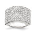thumbnail image 1 of 925 Sterling Silver Polished Cubic Zirconia Ring, 1 of 2