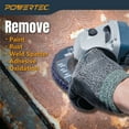 thumbnail image 2 of POWERTEC 12PK 4-1/2 Inch Strip Discs for Angle Grinder, 7/8" Arbor Stripping Wheel - Remove Paint Coating Rust Welds Oxidation for Metal & Wood Surface Preparation (11103-P2N), 2 of 8